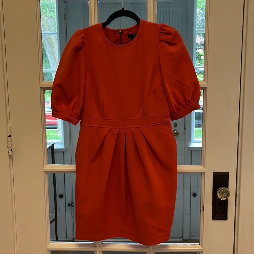 TOCCIN(NY) size 6 Puff Sleeve mini dress. Color:paprika. New with tags on.